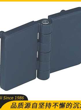 黑色喷塑方形机床锌合金铰链 工业机械设备带螺纹螺母喷塑铰链