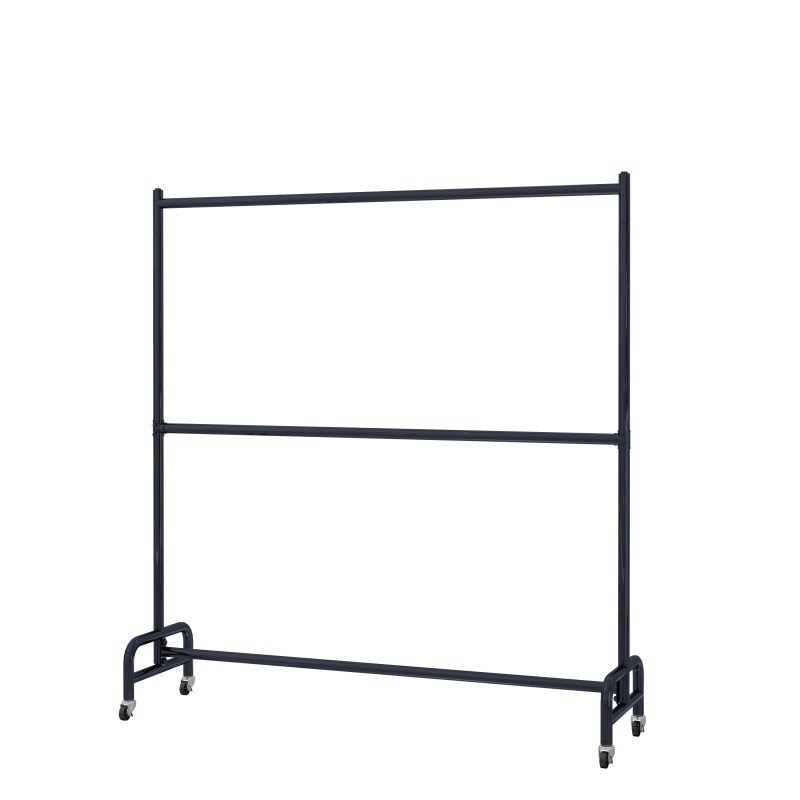 服装店晾衣架展示架双层服装x架双杆单杆式升降架落地式移动带轮