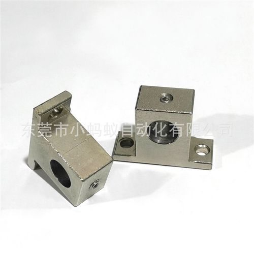 SHTA导向轴支座T型侧面螺丝顶紧型带定位孔光轴O固定座简易型 SHT