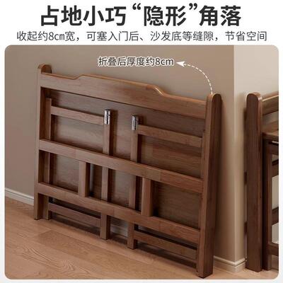 全实木折叠书桌学生家用电脑桌卧室小户型床边桌子简易学习办公桌