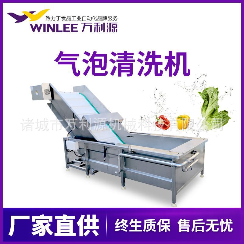 全自动泡菜土豆气泡清洗流水线