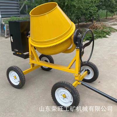 全推自动搅拌机混凝土工地用手小滚PGT储料罐型筒家用砂浆柴油搅