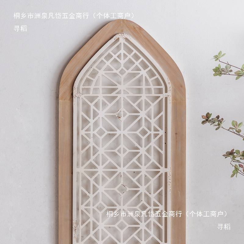 南洋复古壁挂假窗户实木挂件怀旧墙饰餐厅乡村墙面装饰民宿壁饰