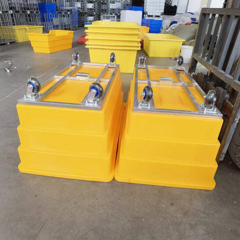 华社布草车全新料PE推布车洗涤厂漂染酒店衣物运输500L加厚异形