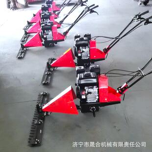 农场果园手推式剪草机 小型多功能割草机 柴油电启动剪草机