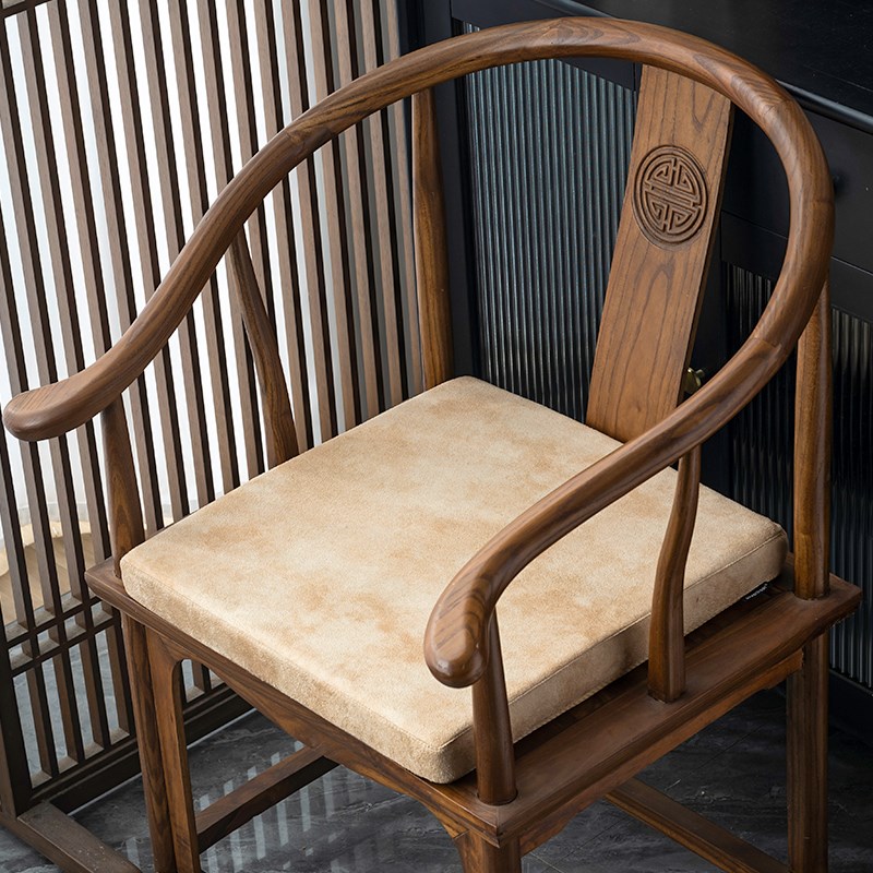 方形坐垫椅垫复古高档麂皮绒坐垫座椅垫子K凳垫板凳客厅卡座餐椅