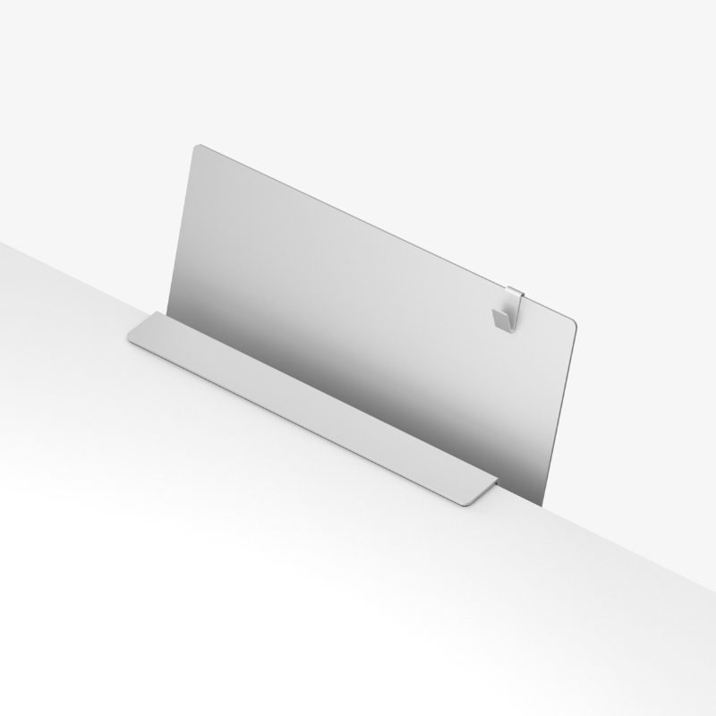 zenlet根号边架电脑办公桌面书文件G整理线金属收纳置物架无钉无