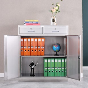 304不锈钢矮柜中二斗床头柜文件柜工具柜医疗储物抽屉活动柜现货