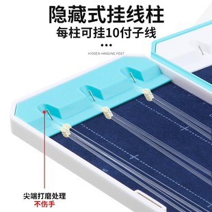 梦达子线盒新款抗摔轻薄便携仕挂盒双层大容量鱼钩鱼盒迷你收纳盒