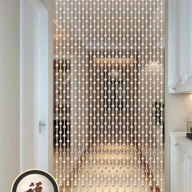 桃木珠帘挂帘过道l新款欧式家用卧室化妆室客厅玄关隔断窗装饰门