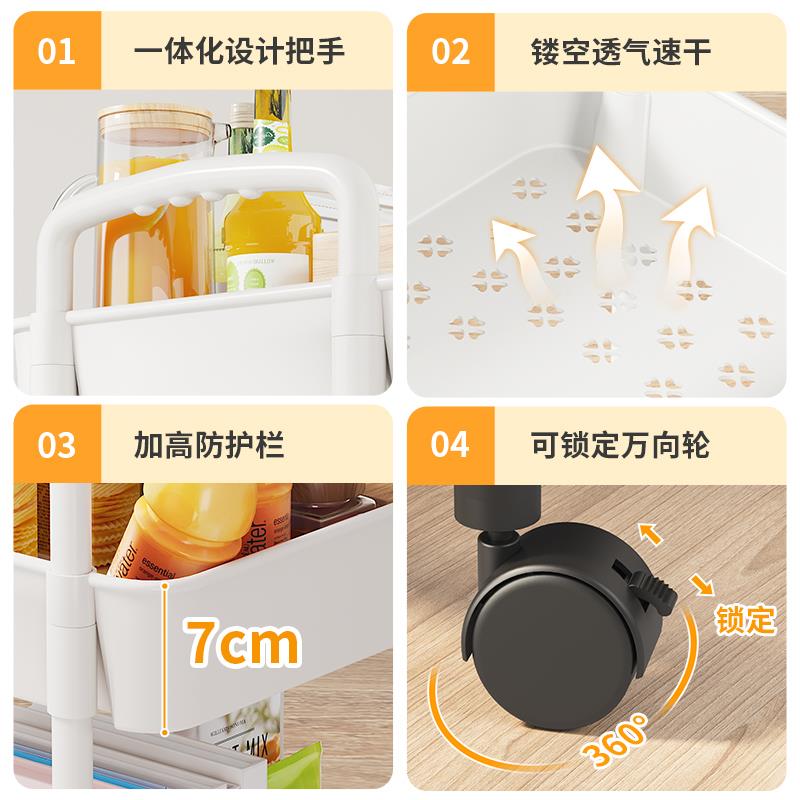 美容车小推车美容院专用仪器架子A理发店烫染美甲工具车零食置物