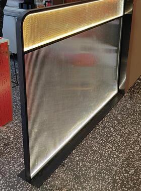 商用餐厅卡座矮隔断藤编屏风火锅店咖啡酒馆免打孔可移动围栏半墙