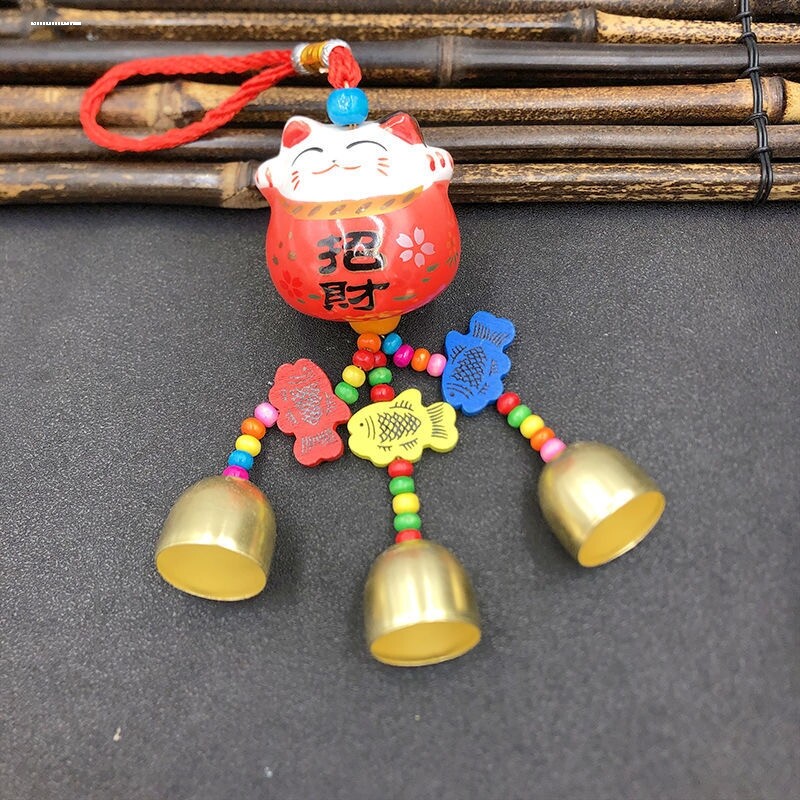 小猫风铃陶瓷铃铛工艺品铜铃铛居家旅游热卖工艺品挂件