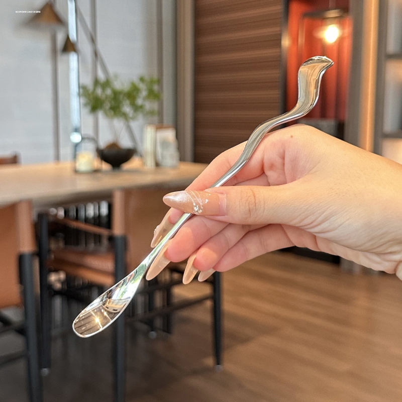 高品质18/10不锈钢长柄搅拌勺创意咖啡冰勺奶粉蜂蜜搅拌棒调料勺