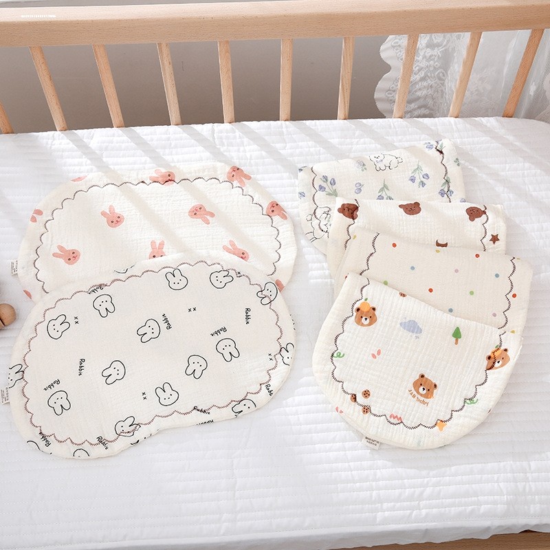 婴儿枕头0到6个月初生宝宝平枕纯棉纱布夏季透气新生儿童云片枕垫,床上用品,枕巾,淘宝优惠券,粉丝福利购,淘宝优惠卷