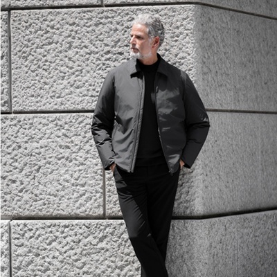 中老年加厚秋冬新款翻领羽绒服男士通勤商务白鹅绒羽绒外套男款