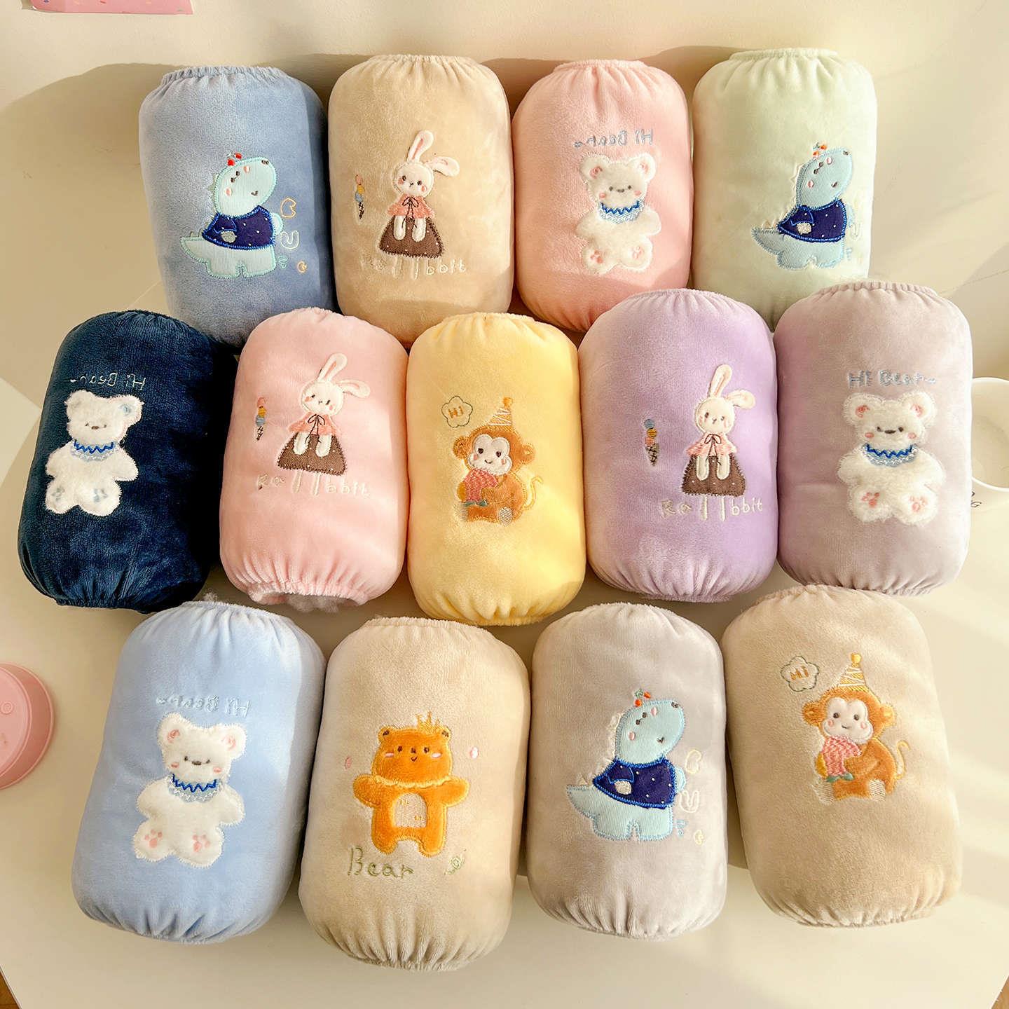 儿童卡通毛绒袖套2026秋冬