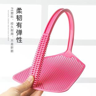 热销苍蝇拍蚊虫塑料拍不烂硅胶家用加厚加长手动拍打耐用长柄蝇子