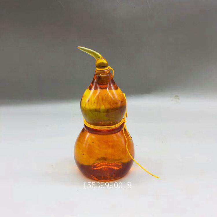 金珀蜜蜡葫芦摆件 福禄寿家居装饰品办公室风水工艺品摆设