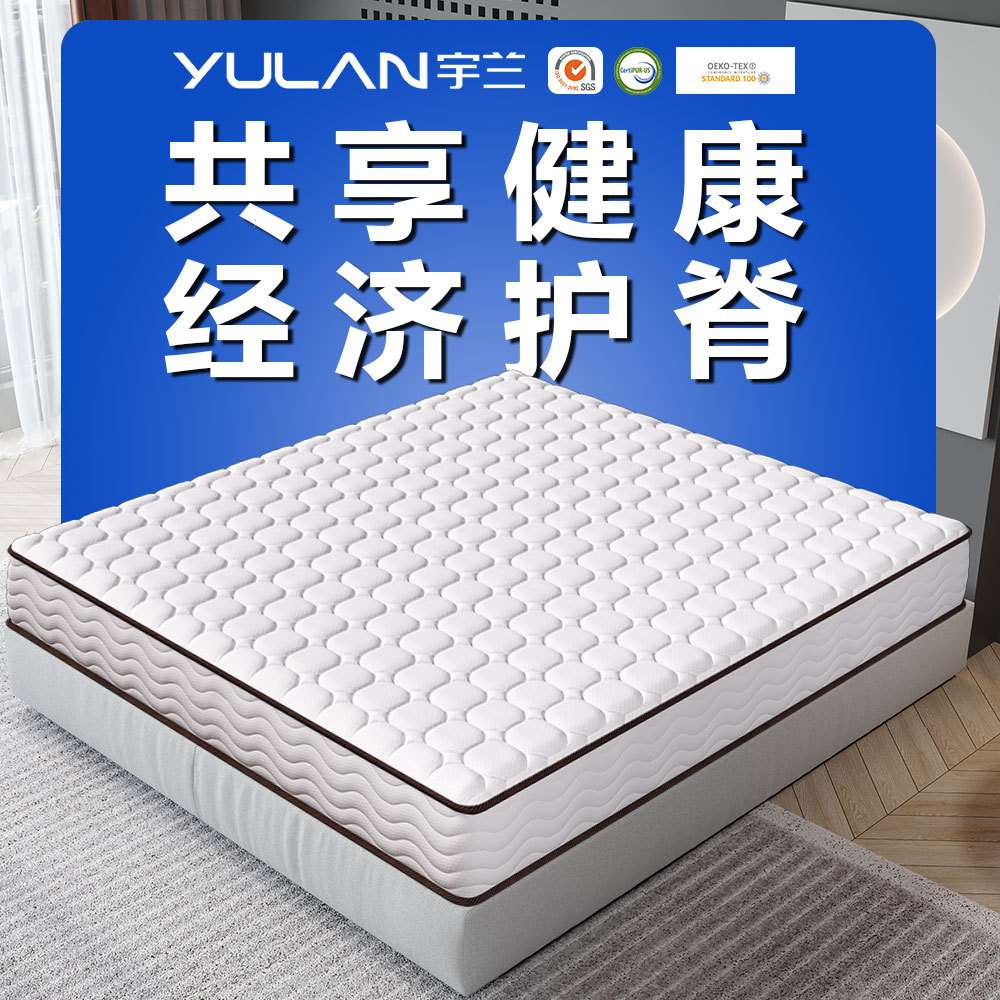 天然环保椰棕偏硬弹簧床垫全棕老人小孩家用款卧室席梦思硬垫
