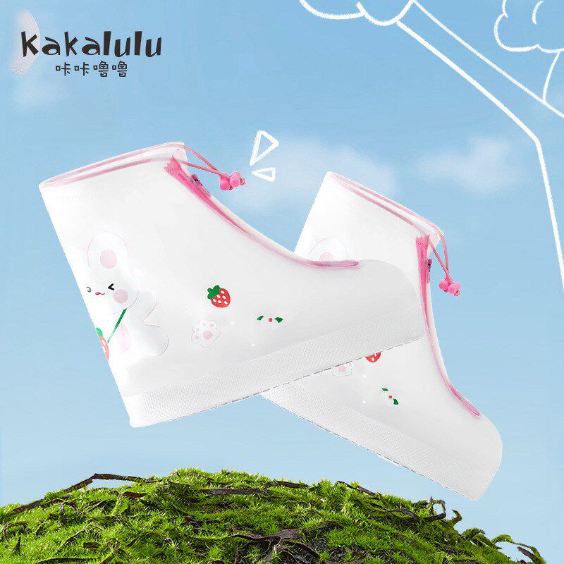 儿童雨鞋套男童女童小学生上学专用雨靴大童防水防滑耐磨中筒水鞋