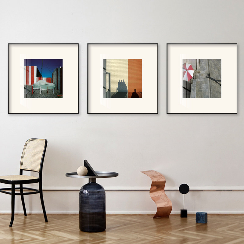 风景建筑彩色摄影艺术铝合金喷绘装饰画有框油画布