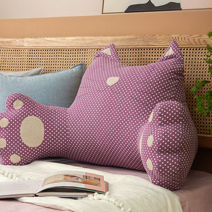 阳春小镇孕妇猫咪靠枕床头大靠垫榻榻米沙发腰靠床护腰靠背卧室