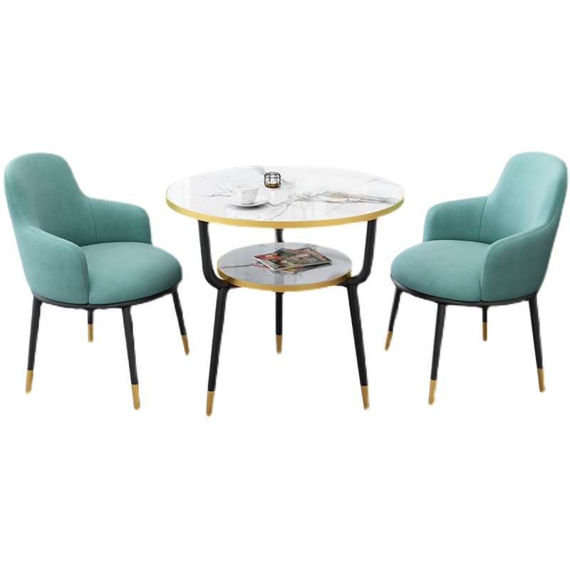 简约接待洽谈会客休闲奶茶店售楼部店铺阳台小户型家用桌椅