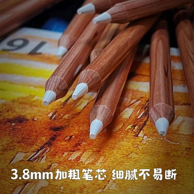 金马大师级油性彩铅系列加强白单支补色专业手绘彩铅