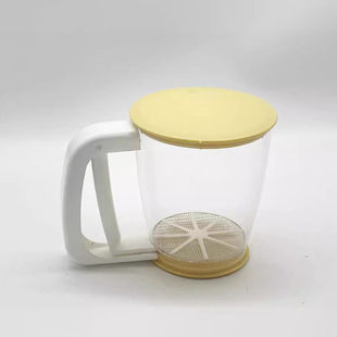 超细面粉筛手持半自动筛粉过筛器烘焙工具杯式粉筛