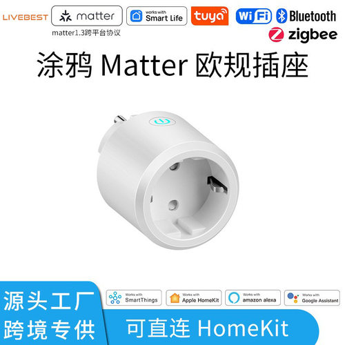 Matter智能插头tuyaWIFI插座Home