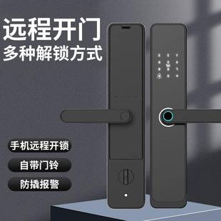 CSA4指纹锁防盗门智能锁入户门密码 锁电子锁刷卡钥匙一握开精品