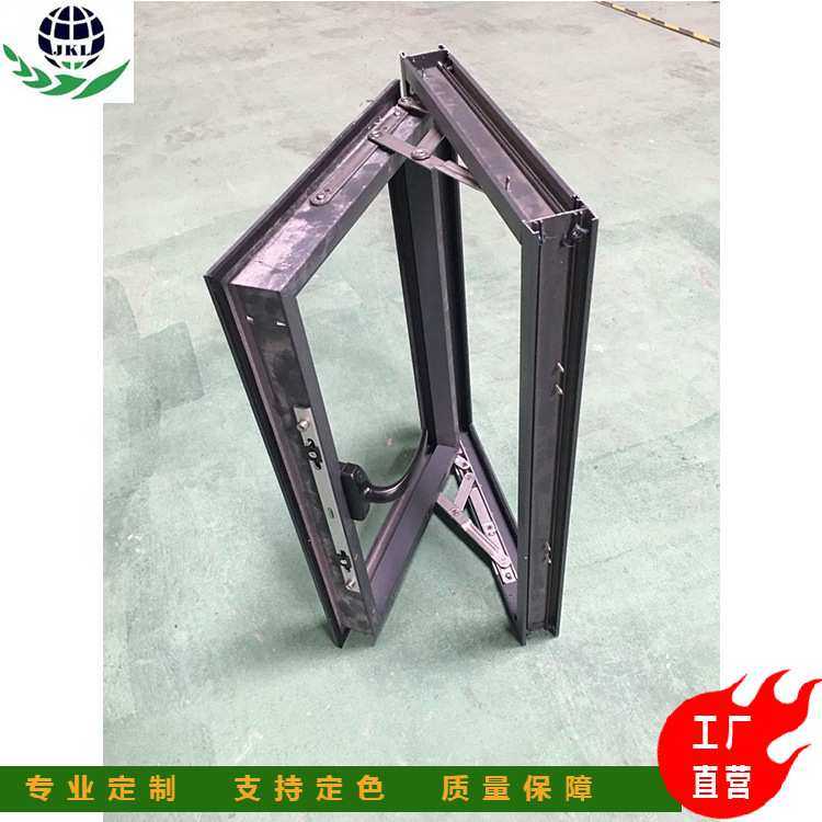 厂家定制订做50系列工程平开窗 铝合金钢化玻璃窗 隔音平开门窗