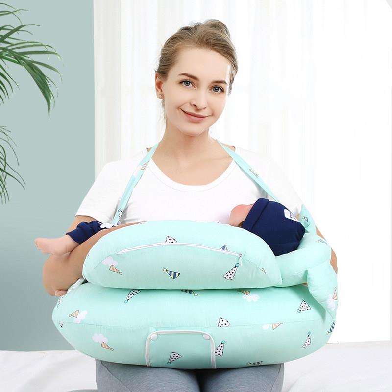 婴儿喂奶枕头抱娃哺乳枕护腰懒人坐月子垫抱娃横抱抱枕防吐奶椅托