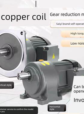 赛图减速电机380V400W750W调速1500W卧式立式减速电机集成
