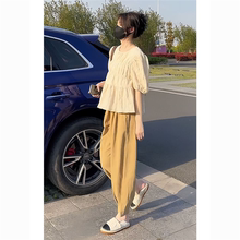茶系穿搭一整套新款微胖女生高级感小个子显瘦遮肉两件式套装