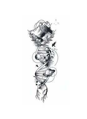 猎己 星辰枯荣 草本纹身贴防水防汗不反光手臂小腿脖子胸口半甲