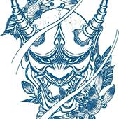 猎己 花间魔影草本防水纹身贴持久高级性感男女半永久超酷大花臂