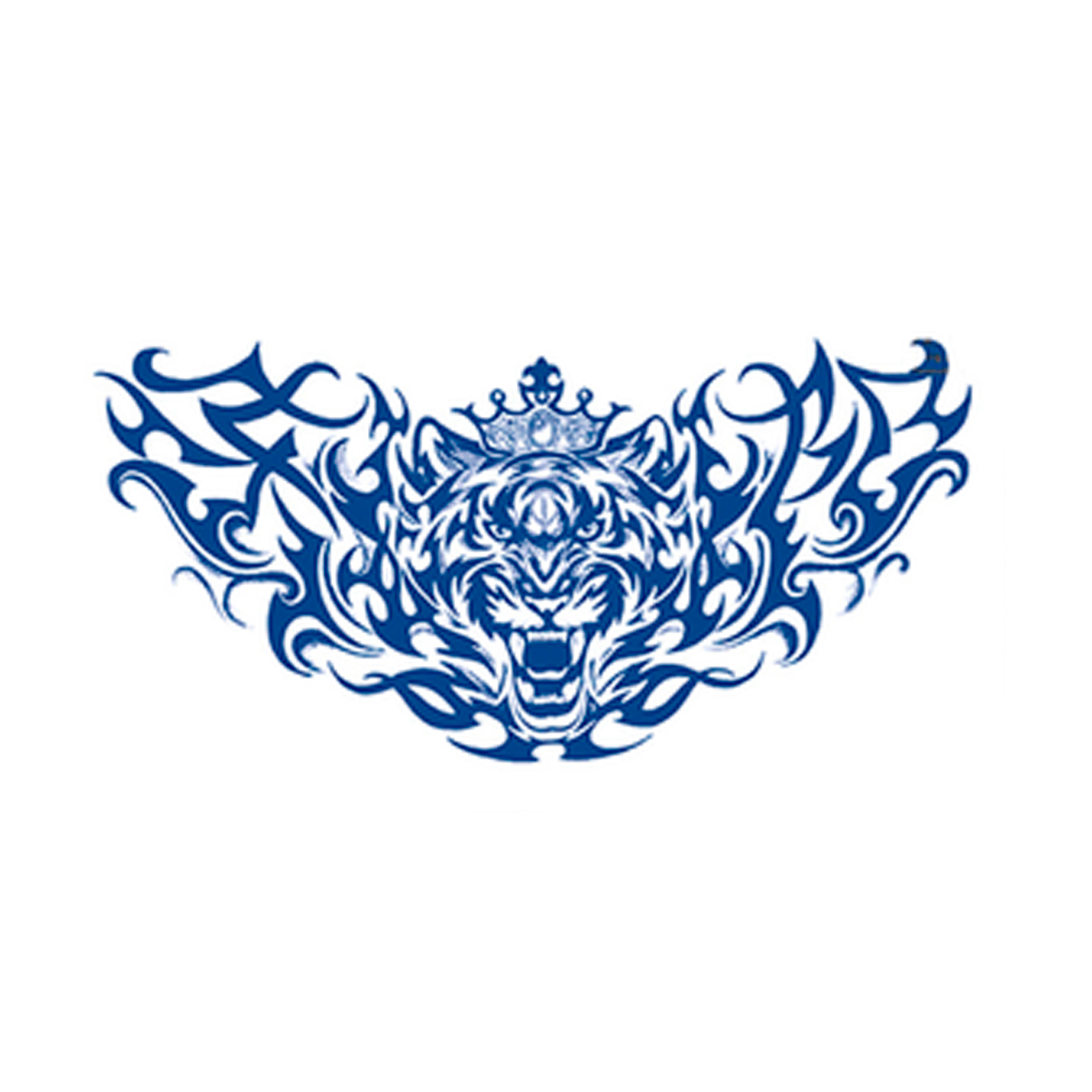 虎王之翼 草本纹身贴防水防汗不反光胸背 小众ins风