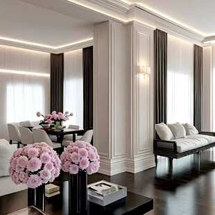 法式精致全屋定制厂家实木衣柜橱柜整体家居厨房卧室奶油风格家居