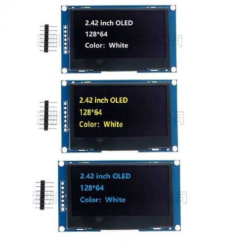 2.42寸OLED显示液晶屏模块 分辨率128*64 SPI/IIC接口SSD1309驱动