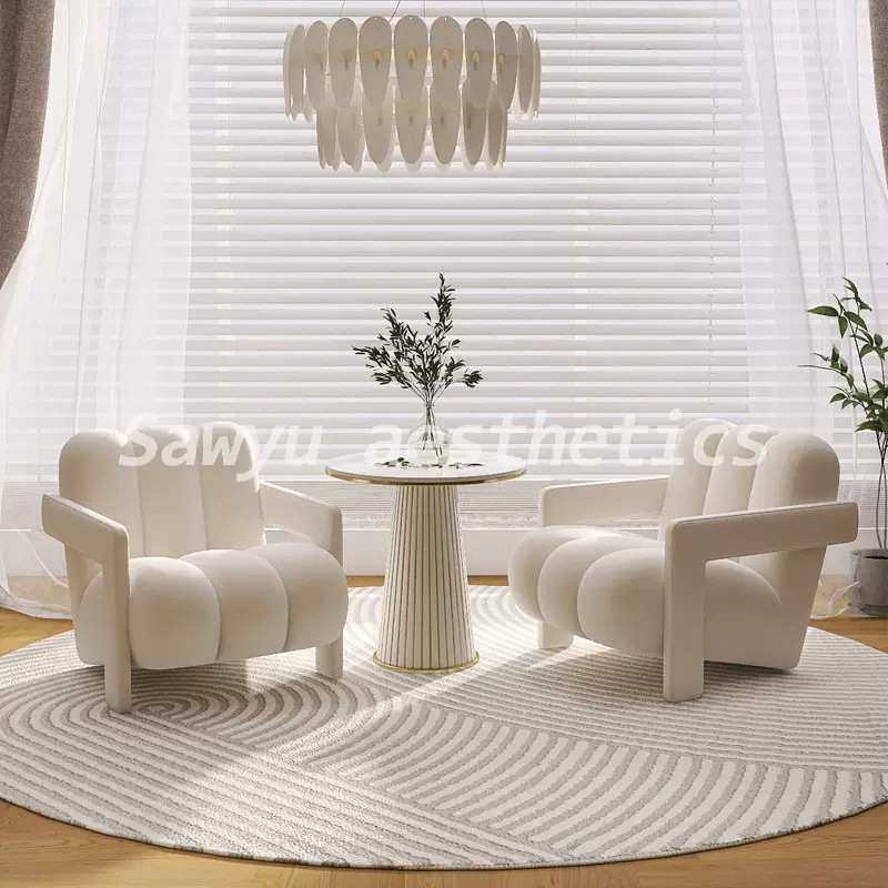 奶油风沙发单椅设计师单人沙发网红现代简约休闲懒人异形沙发椅子,模玩/动漫/周边/娃圈三坑/桌游,模型制作工具/辅料耗材,淘宝优惠券,粉丝福利购,淘宝优惠卷