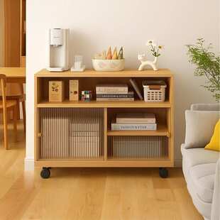 可移动沙发边柜侧柜边桌客厅家用带轮茶几现代简约防尘收纳储物柜