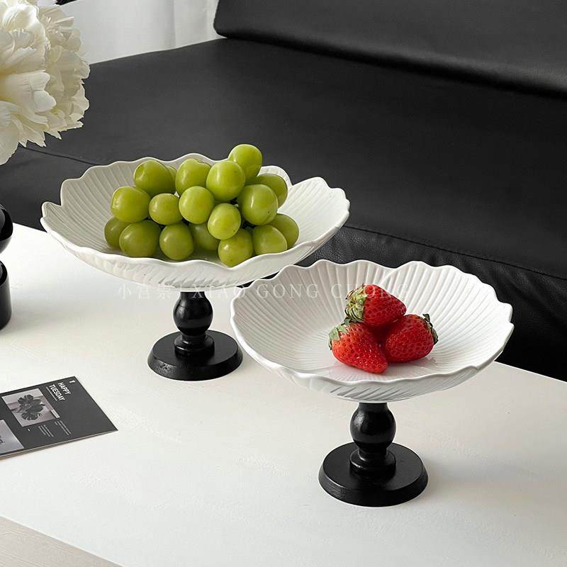 覆古木质水果盘陶瓷蛋糕甜品盘干 干果零食盘高级感轻奢玄关托 托,餐饮具,果盆/果盘/果篮,淘宝优惠券,粉丝福利购,淘宝优惠卷