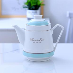 茶壶陶瓷单壶家用泡茶凉水壶耐高温带过滤客厅大容量冷水壶咖啡壶