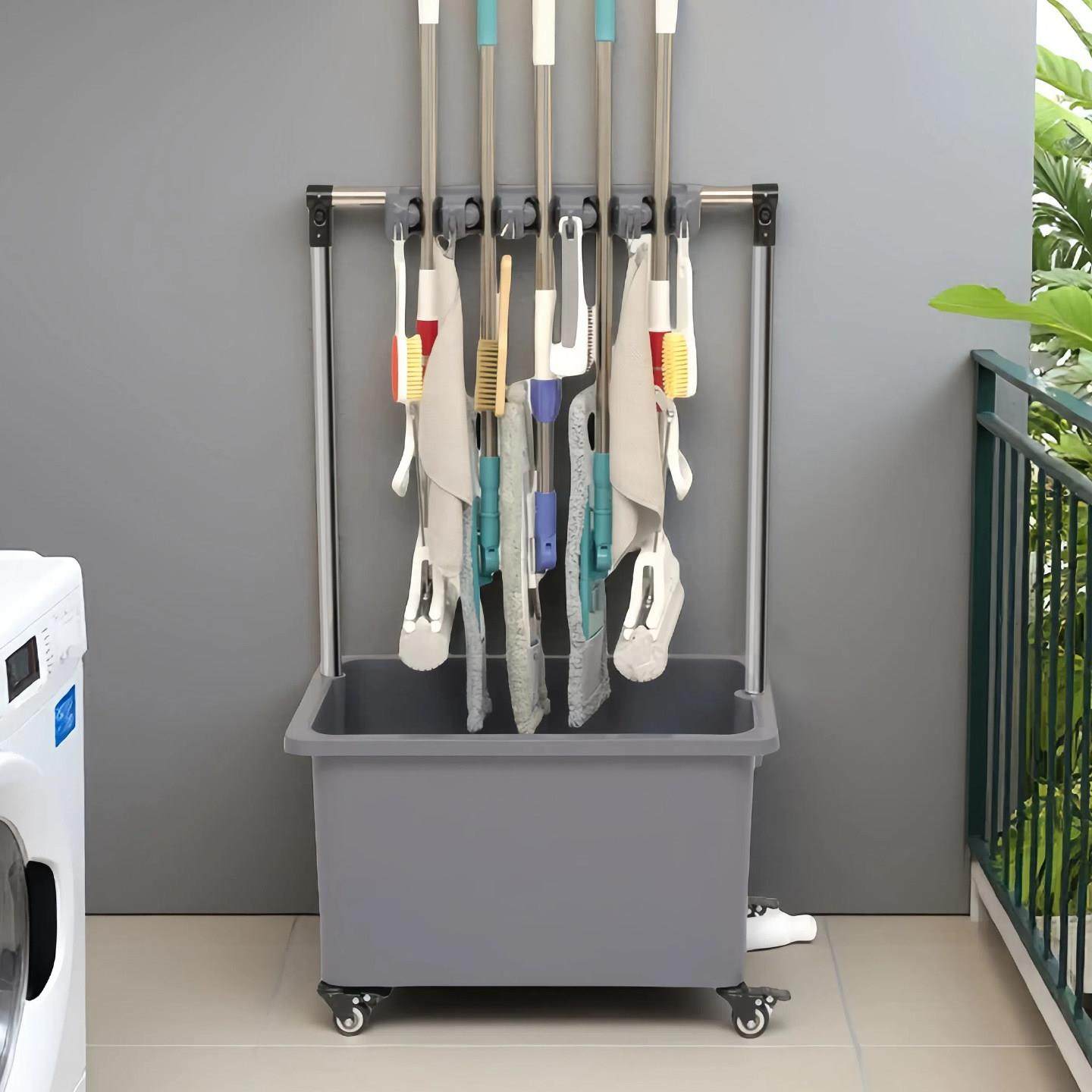 移动拖把池阳台高脚化妆室家用墩布池拖布池洗地盆水池水槽拖把桶,家装主材,拖把池,淘宝优惠券,粉丝福利购,淘宝优惠卷