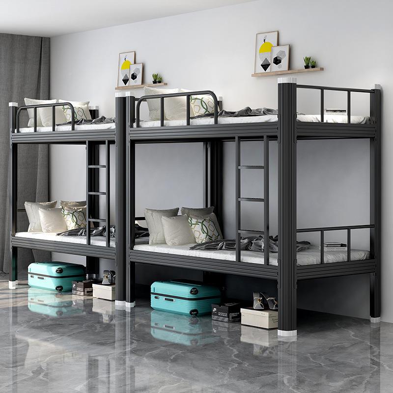 上下铺铁床生舍公架寓高低床学SJ-TC简约单双层宿铁艺床双人员工