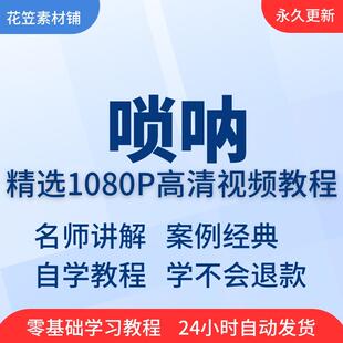 唢呐视频教程教学培训课程在线自学儿童零基础从入门到精通教程