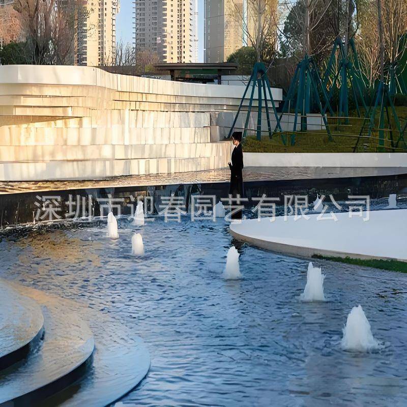 户外涌泉喷泉造雾造景旅游景区音乐水循环喷头全套设备tn泳池喷泉