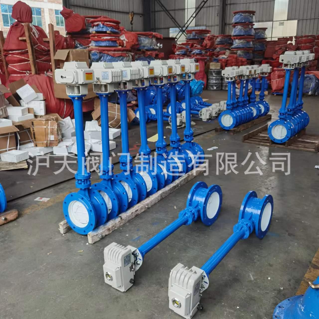 阀门生产厂家法兰电动加长杆蝶阀球墨铸铁偏心软密封地埋蝶阀